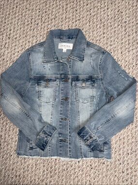 eunina light blue distressed denim jacket